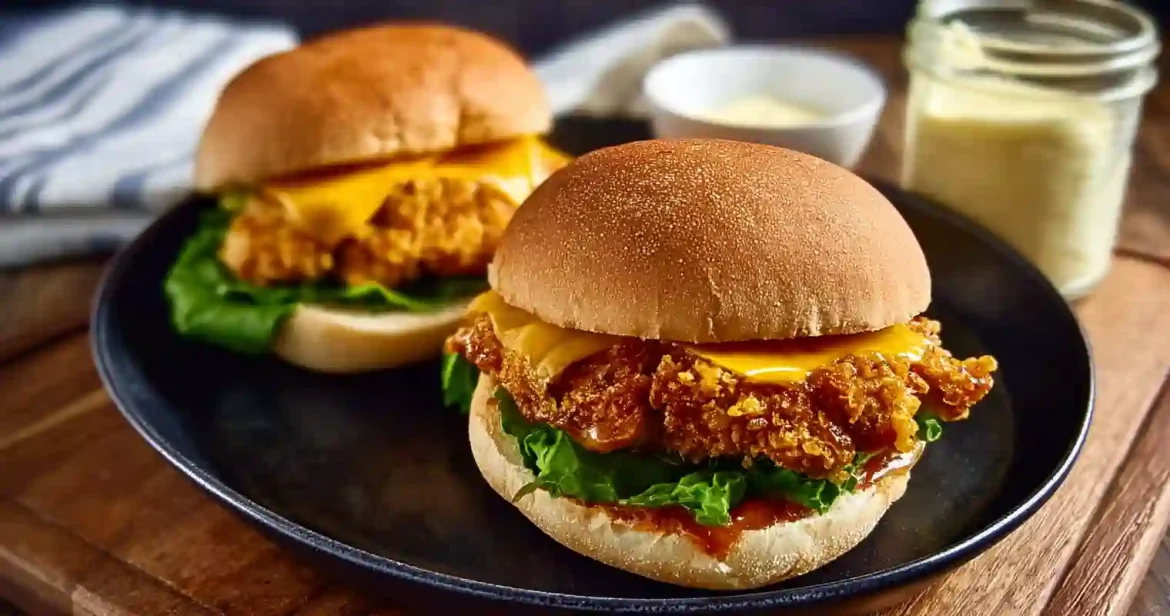Crispy Chicken Burguer Heißluftfritteuse
