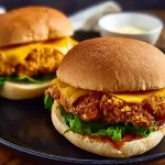Crispy Chicken Burguer Heißluftfritteuse