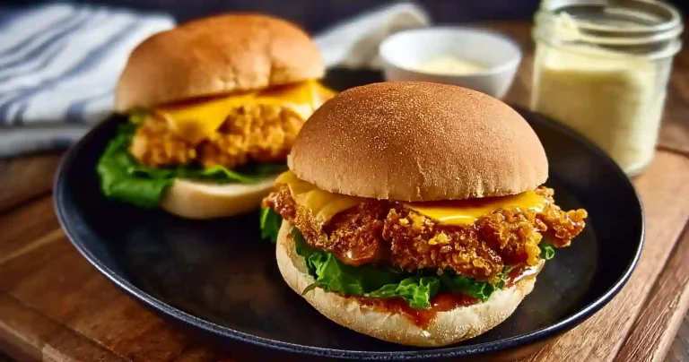 Crispy Chicken Burguer Heißluftfritteuse