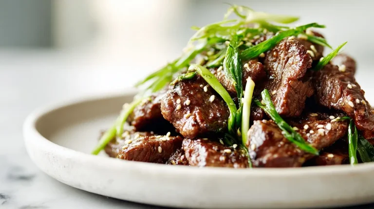 Airfryer Bulgogi: köstliches koreanisches Rindfleisch zubereitet im Airfryer.