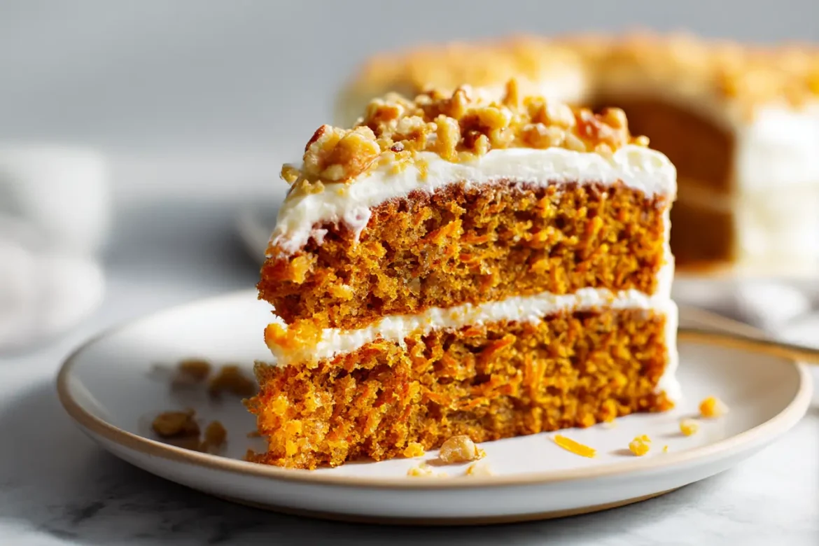 Leckerer Airfryer Karottenkuchen, perfekt für jeden Anlass.