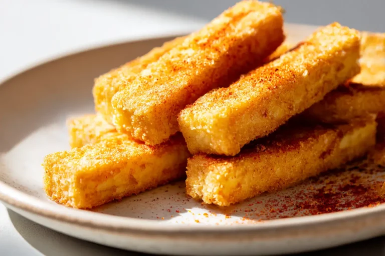 Knusprige Tofu Sticks aus dem Airfryer – gesund und lecker zubereitet.