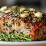 Leckeres Airfryer Schweinerücken mit Thymian zubereitet.