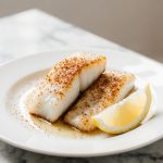 Alaska Seelachs in der Heißluftfritteuse zubereitet.