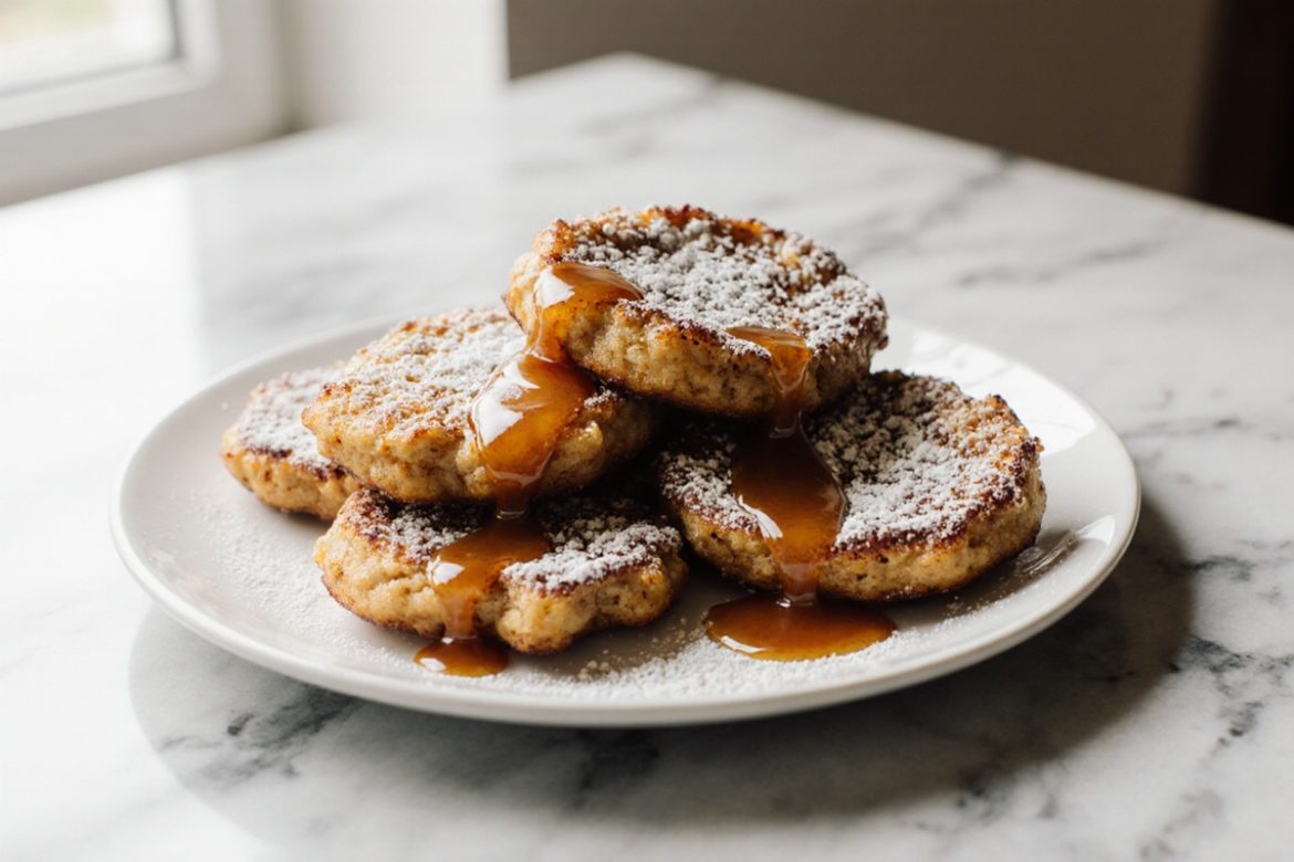 Apfelkrapfen in der Heißluftfritteuse zubereitet