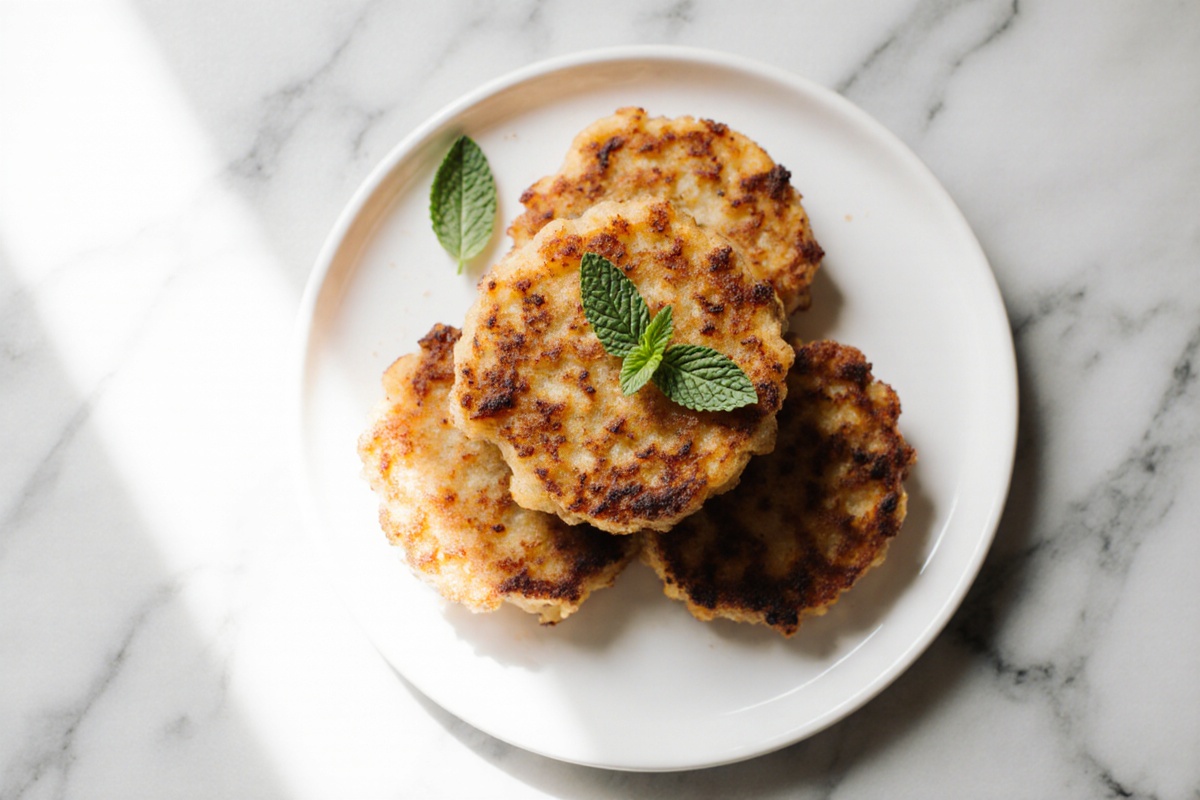 Apfelküchle im Airfryer frisch zubereitet