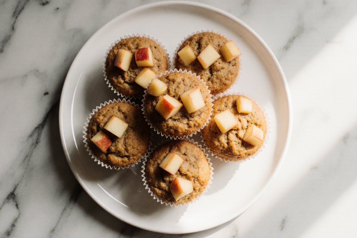 Apfelmuffins im Airfryer frisch gebacken