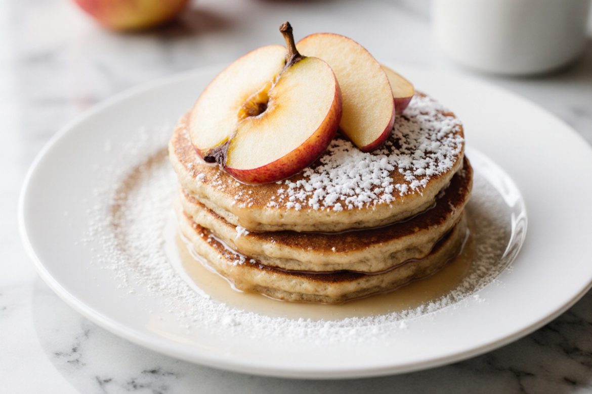 Apfelpfannkuchen in der Heißluftfritteuse