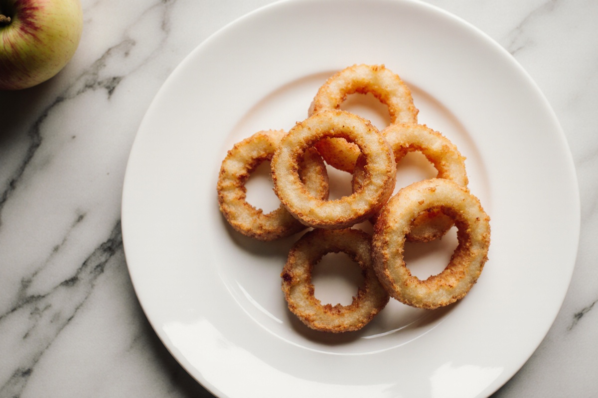 Apfelringe im Airfryer zubereitet