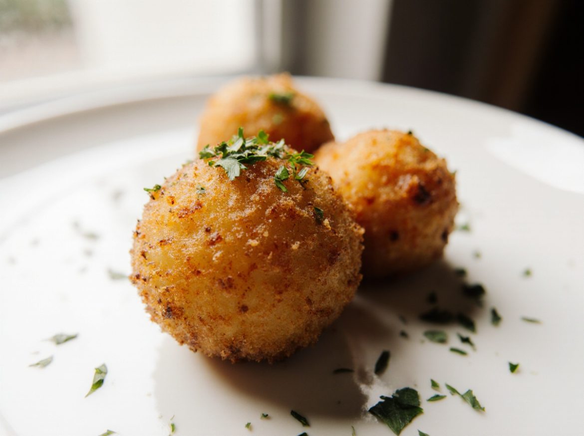 Leckere Arancini aus der Heißluftfritteuse, perfekt für jeden Anlass.