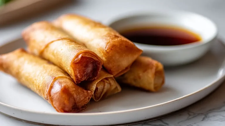 Leckere asiatische Frühlingsrollen, perfekt zubereitet im Airfryer.