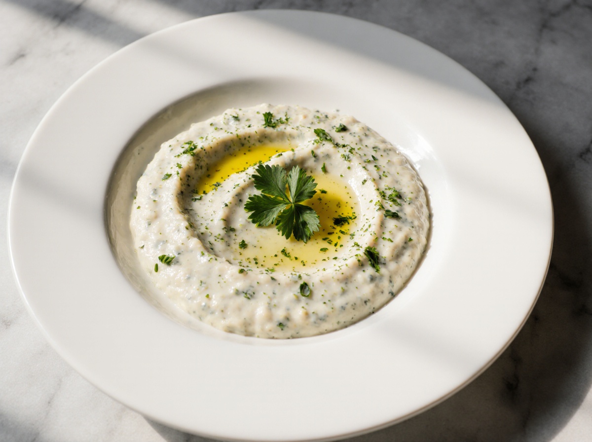 Baba Ganoush im Airfryer – leckere Auberginencreme zubereitet in der Heißluftfritteuse.