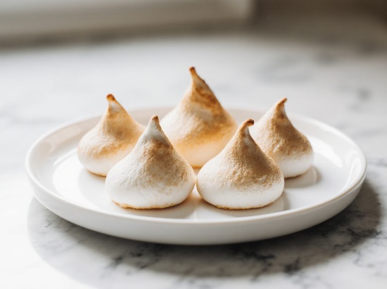 Leckere Baiser in der Heißluftfritteuse zubereiten.