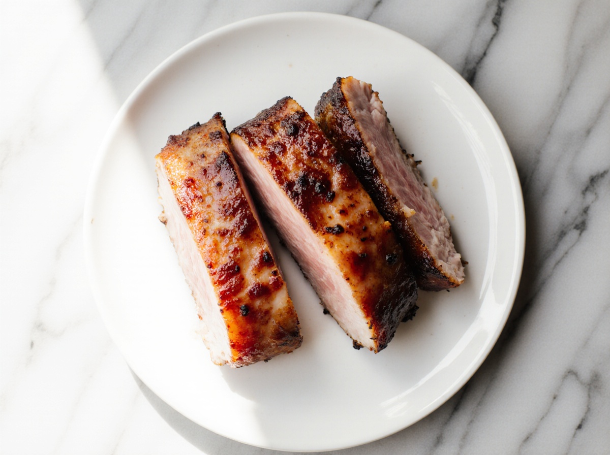 Bauchfleisch aus der Heißluftfritteuse - Perfekt knusprig und lecker.