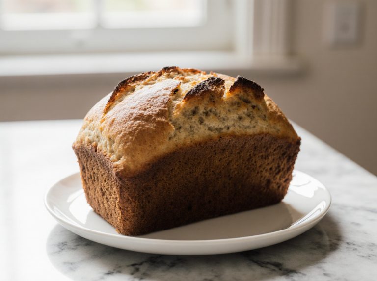 Bauernbrot in der Heißluftfritteuse frisch gebacken.