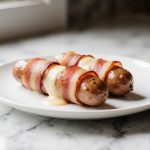 Berner Würstchen zubereitet in der Heißluftfritteuse.