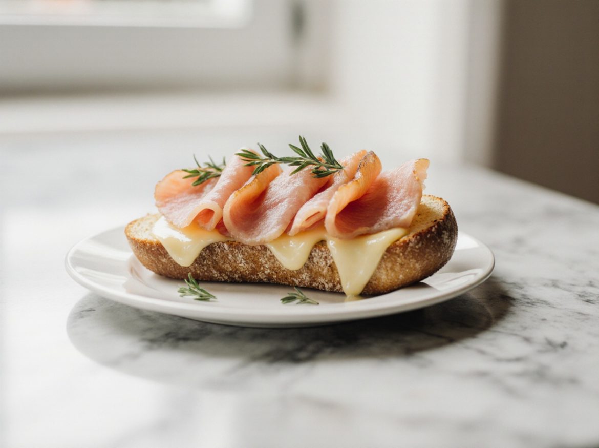 Leckeres Bistro Baguette, zubereitet im Airfryer.