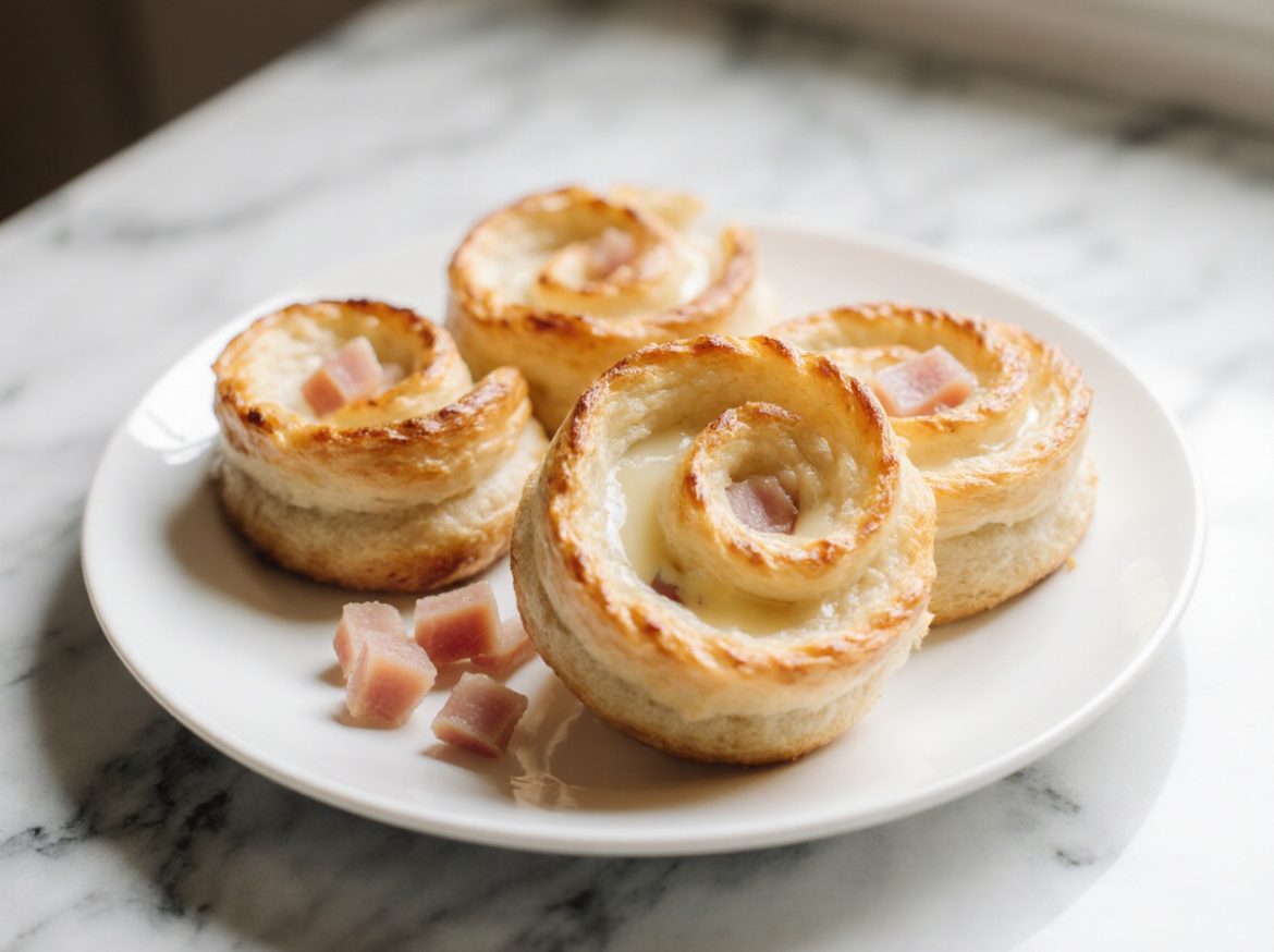 Leckere Blätterteigschnecken aus der Heißluftfritteuse, perfekt für jeden Anlass.