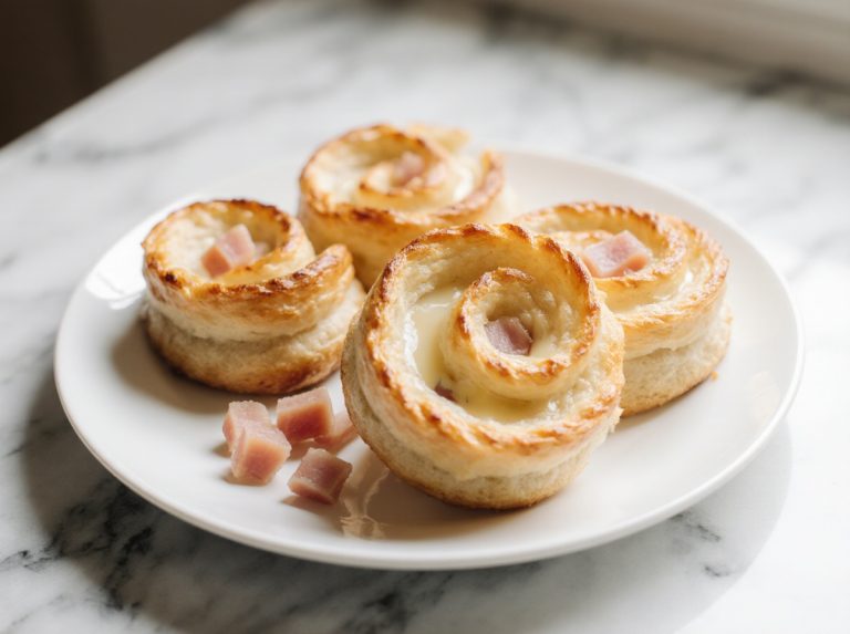 Leckere Blätterteigschnecken aus der Heißluftfritteuse, perfekt für jeden Anlass.