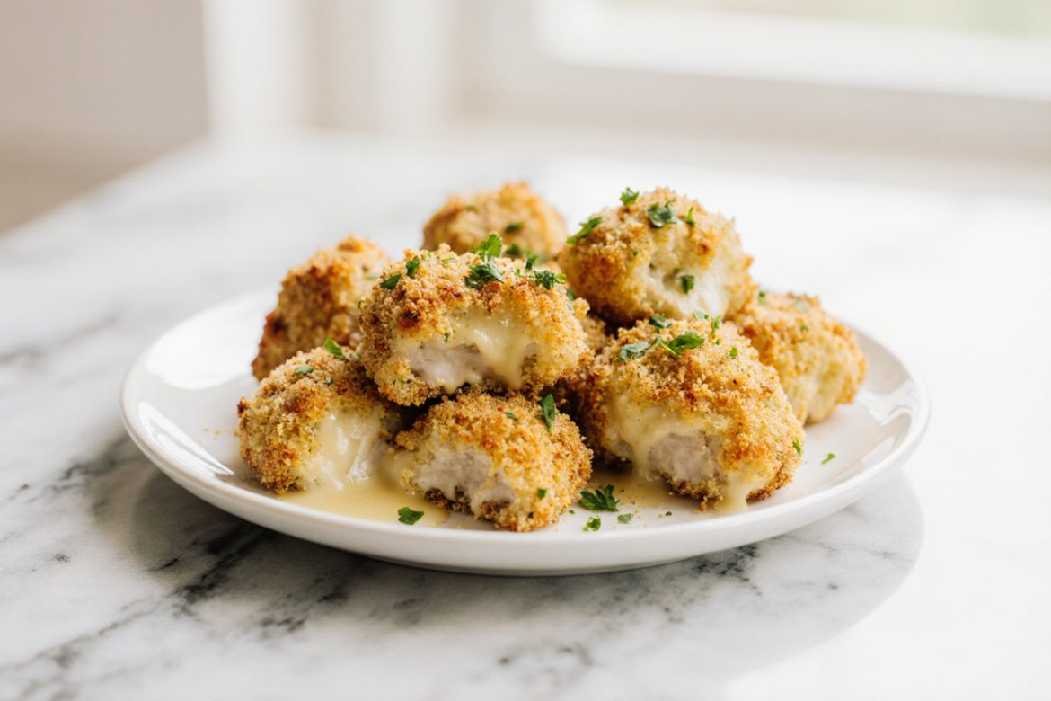Blumenkohl Chicken Nuggets in der Heißluftfritteuse