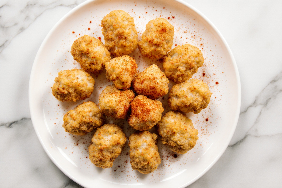 Blumenkohl Chicken Nuggets in der Heißluftfritteuse