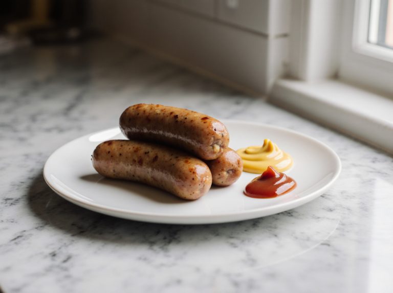 Bratwurst in der Heißluftfritteuse perfekt zubereitet
