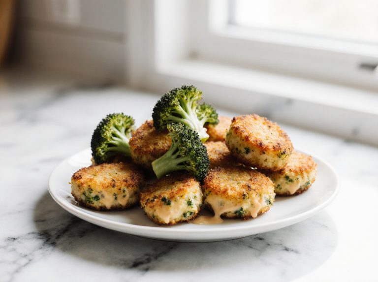 Brokkoli-Käse-Nuggets aus der Heißluftfritteuse - Eine leckere Snack-Idee!