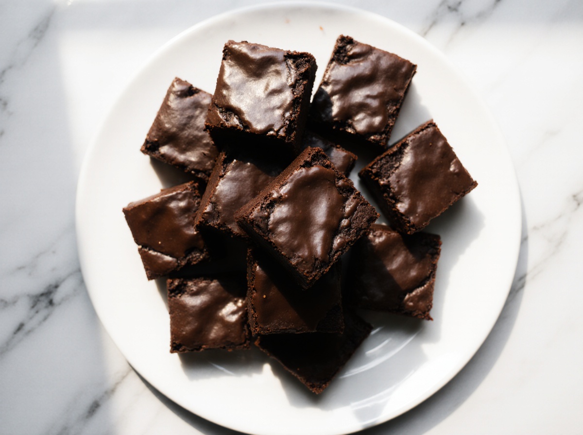 Leckere brownies aus der Heißluftfritteuse frisches und saftiges Rezept.