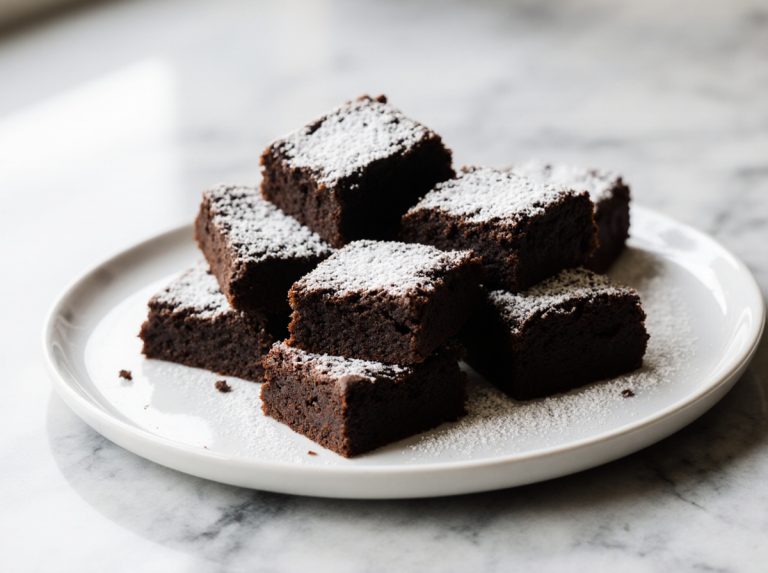 Die besten brownies aus der heißluftfritteuse, saftig und schokoladig.