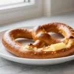 Leckere Butterbrezel im Airfryer zubereitet.