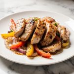 Leckere Chicken Fajita im Airfryer zubereitet.