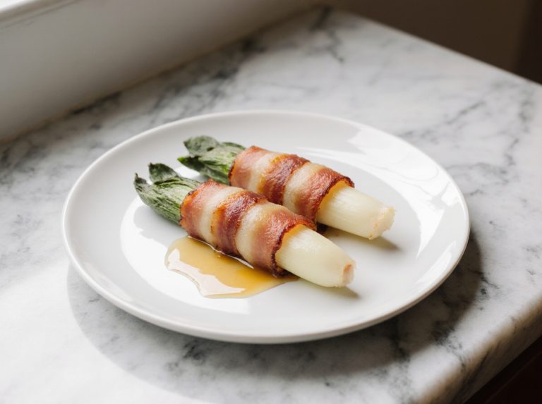 Chicoree in Bacon aus der Heißluftfritteuse, perfekt knusprig und lecker!