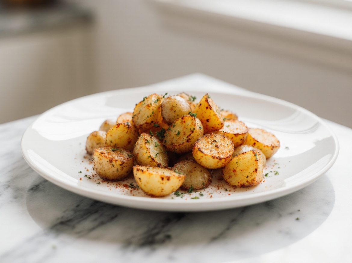 Länderkartoffeln in der Heißluftfritteuse für ein knuspriges und schnelles Gericht.