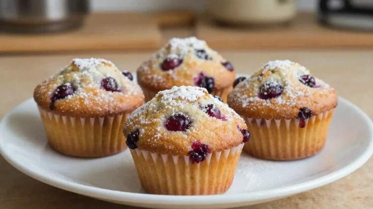 Cranberry-Muffins aus der Heißluftfritteuse Leckere Cranberry-Muffins aus der Heißluftfritteuse für ein schnelles Frühstück.