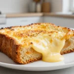 Köstlicher Croque Monsieur aus der Heißluftfritteuse, perfekt knusprig und lecker.