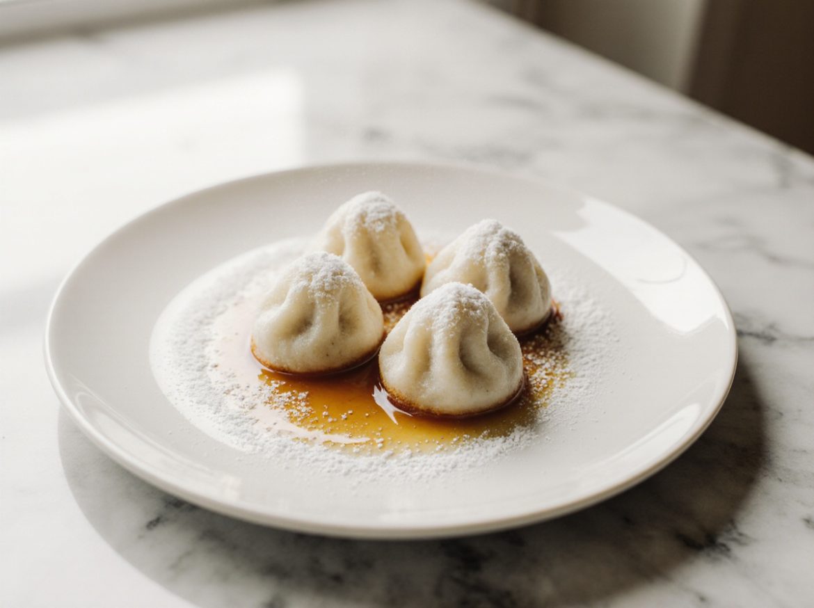 Dampfnudel in der Heißluftfritteuse für ein schnelles und köstliches Gericht.