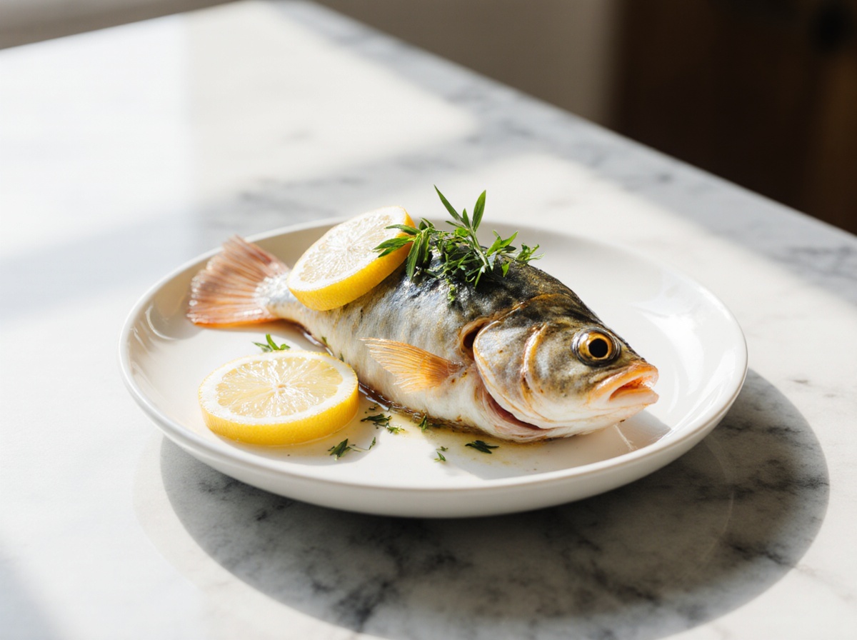 Zubereitung von Dorade in der Heißluftfritteuse