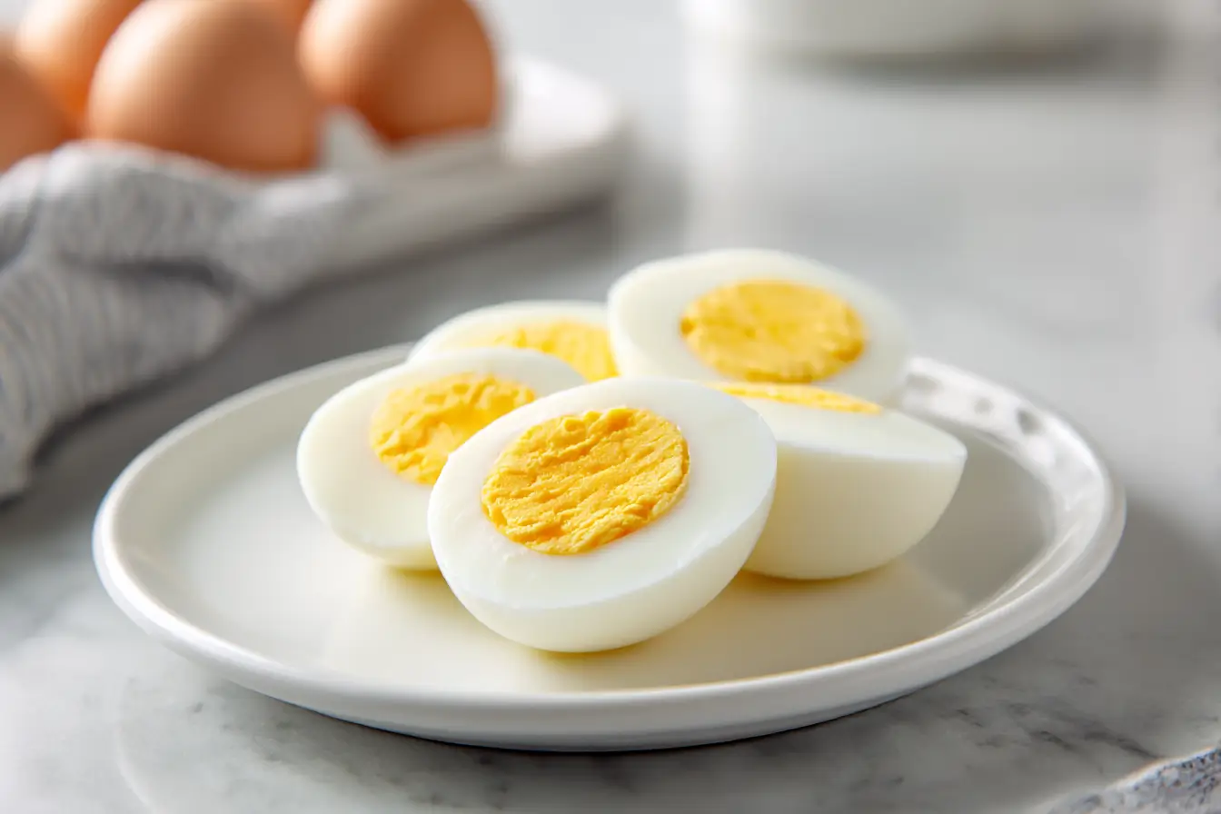 Eier kochen in der Heißluftfritteuse für perfekte Ergebnisse.
