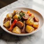 Eintopfgericht Spanische Pfanne aus der Heißluftfritteuse - Ein köstliches Gericht für jeden Geschmack.