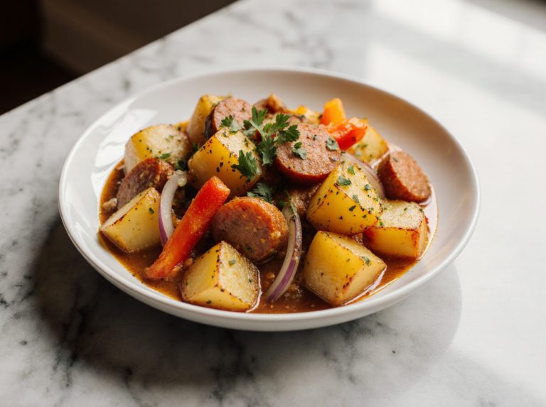 Eintopfgericht Spanische Pfanne aus der Heißluftfritteuse - Ein köstliches Gericht für jeden Geschmack.