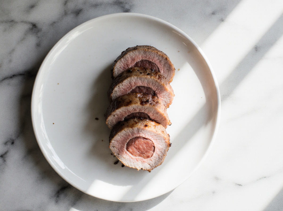 Leckere Ente aus dem in der Heißluftfritteuse zubereitet.