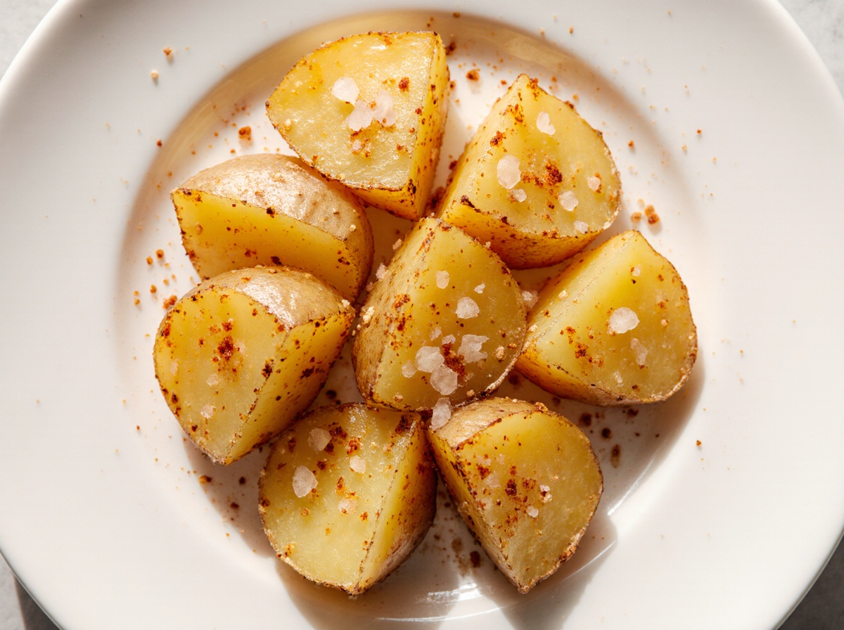 Leckere Fächerkartoffeln in der Heißluftfritteuse, perfekt knusprig und einfach zuzubereiten.