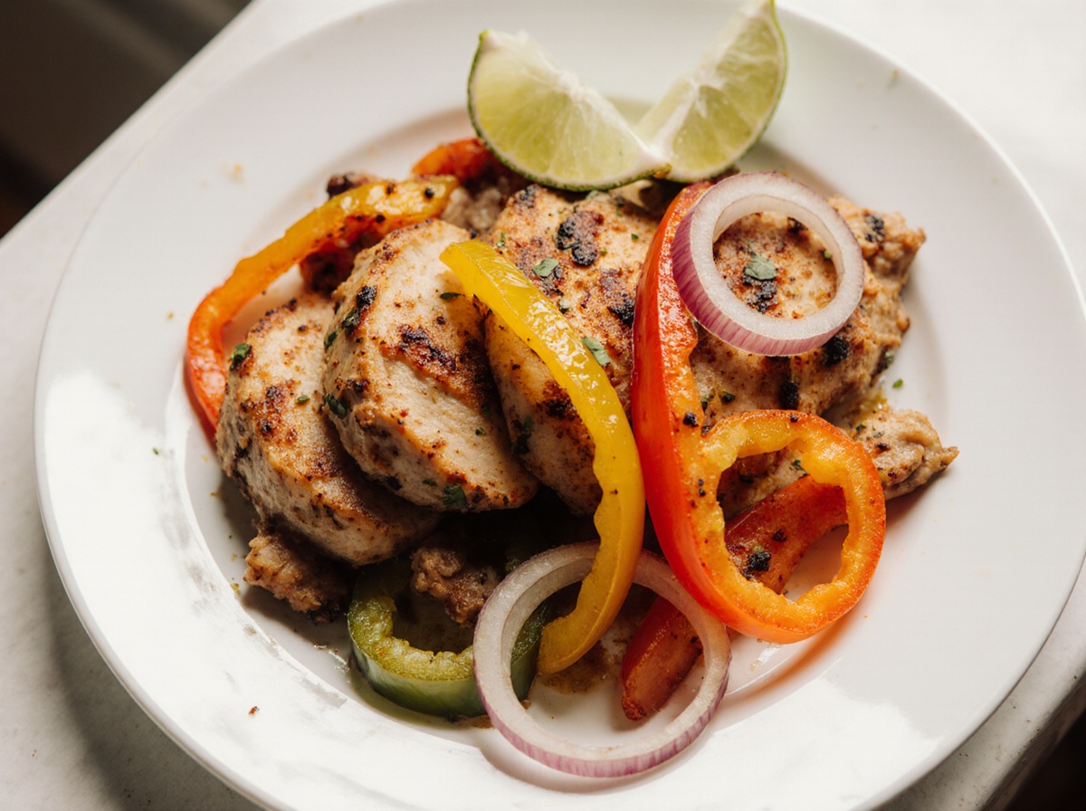 Fajitas aus der Heißluftfritteuse – lecker und einfach zubereitet.