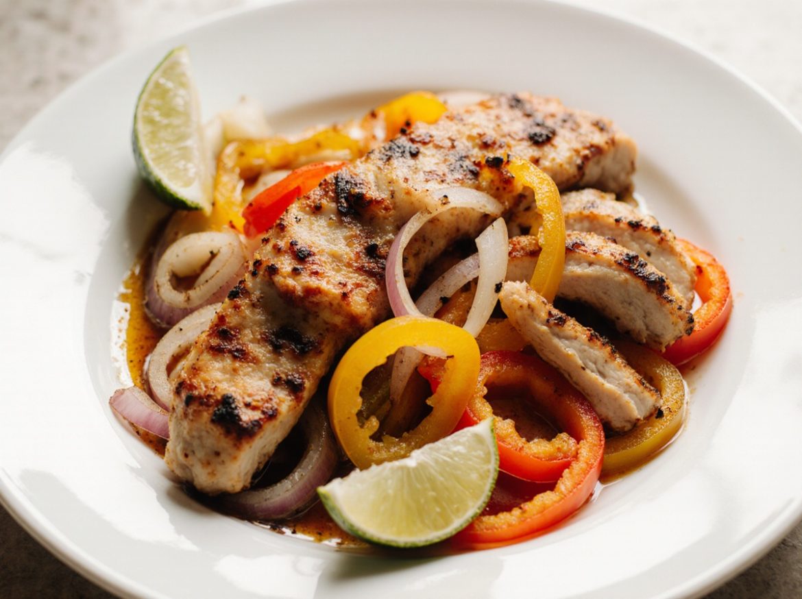 Leckere Fajitas aus der Heißluftfritteuse für ein schnelles Abendessen.