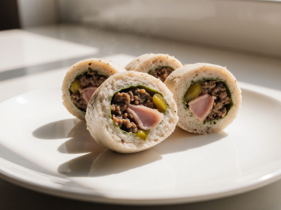 Falsche Rouladen aus der Heißluftfritteuse sind einfach und köstlich.