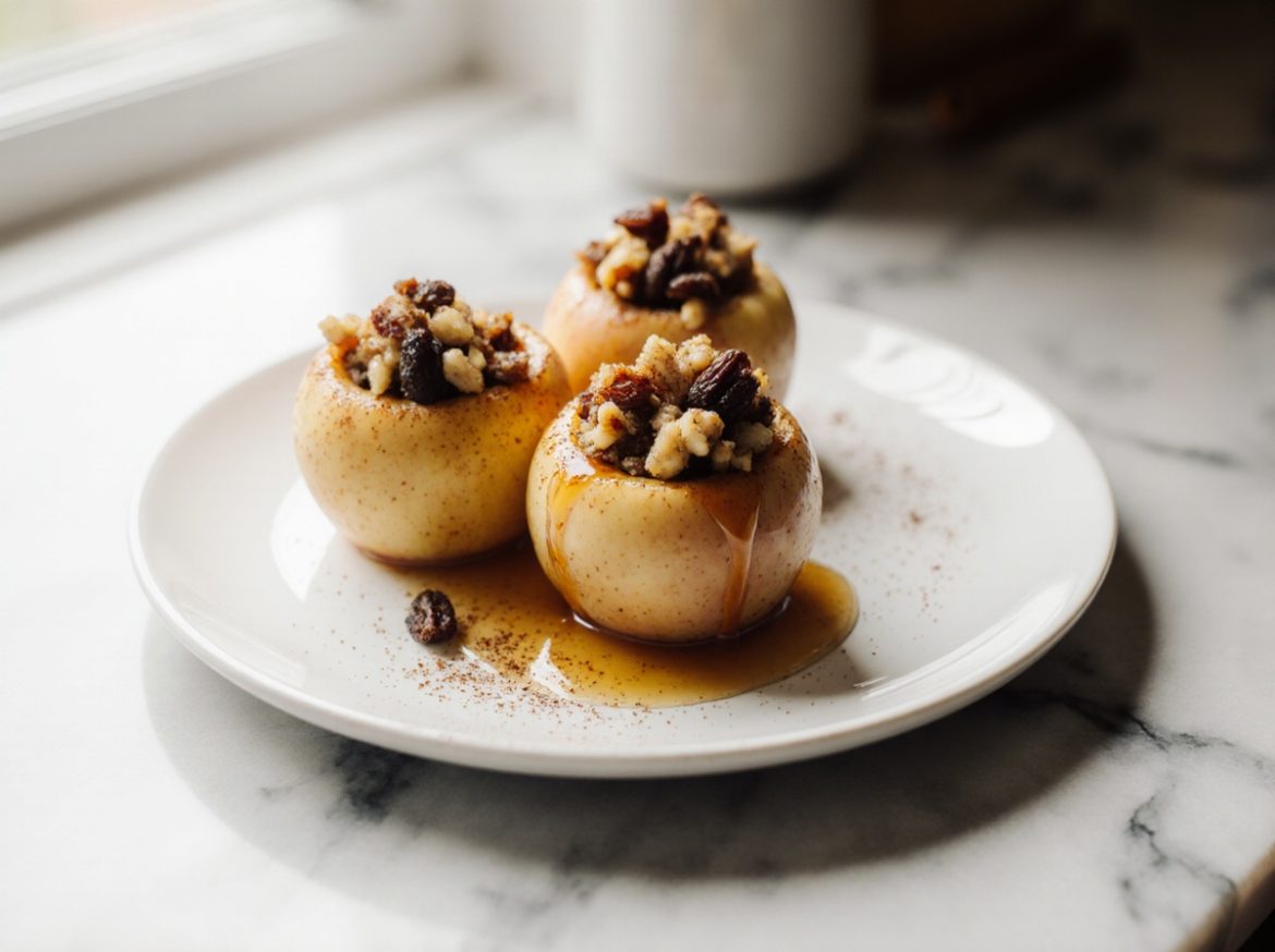 Fantastische Bratäpfel aus der Heißluftfritteuse, ideal für ein schnelles Dessert.
