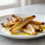 Fenchel aus der Heißluftfritteuse, lecker und gesund zubereitet.