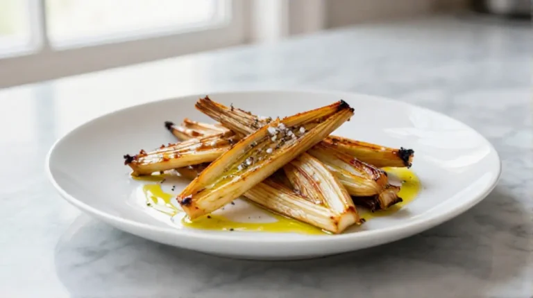 Fenchel aus der Heißluftfritteuse, lecker und gesund zubereitet.