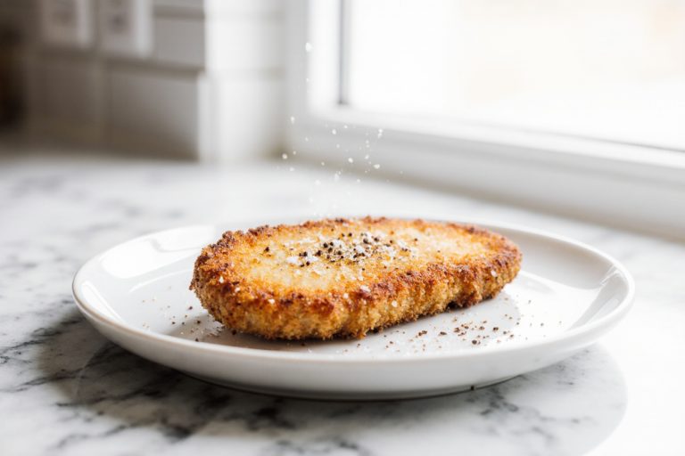 Fertige Schnitzel in der Heißluftfritteuse Fertige Schnitzel im Airfryer perfekt zubereitet.