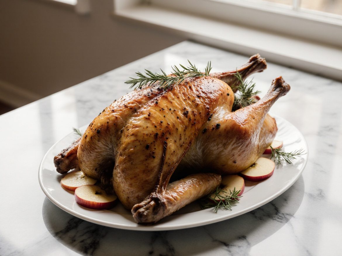 Festtagsgans im Airfryer - ein köstliches Gericht für besondere Anlässe.